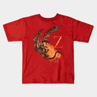 Drachen Buchstabe Z Kids T-Shirt
